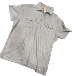 Michael Kors Men's Polo Shirt Sz M Short Sleeves Blue  100% Cotton.